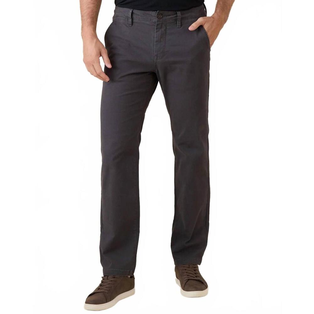 NEW FLAGS & ANTHEM calix straight leg stretch chinos pant in charcoal
